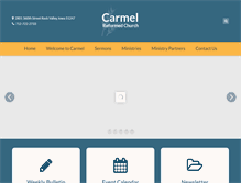 Tablet Screenshot of carmelchurch.org